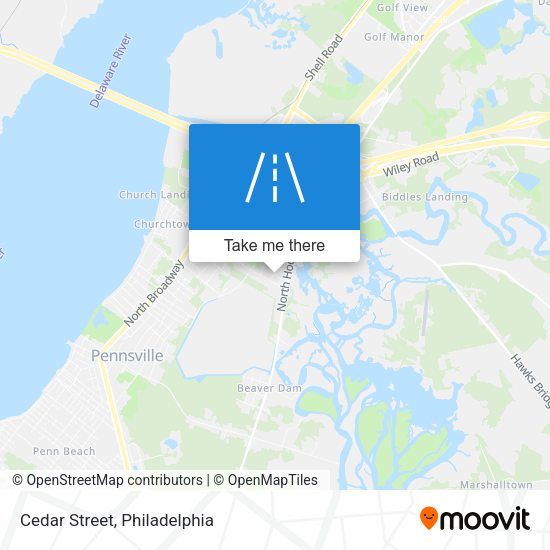 Mapa de Cedar Street
