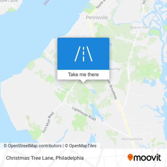 Christmas Tree Lane map