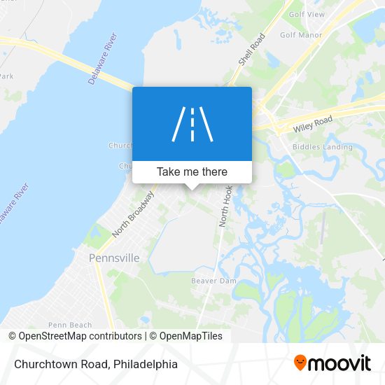 Churchtown Road map