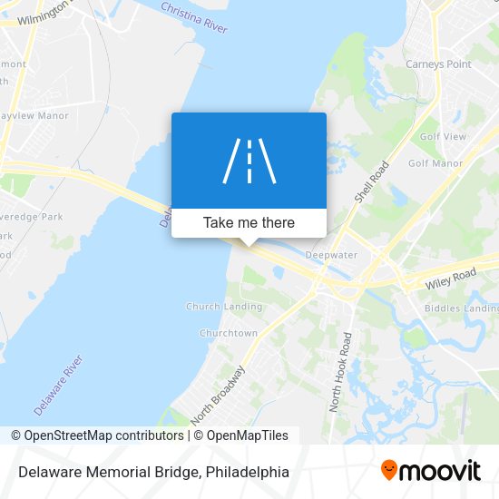 Delaware Memorial Bridge map