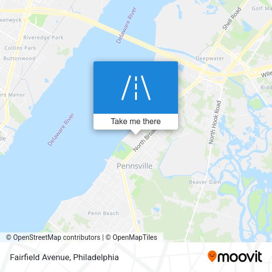 Fairfield Avenue map