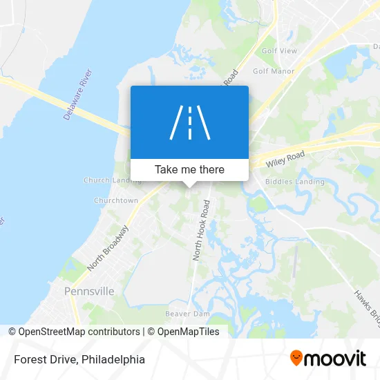 Forest Drive map