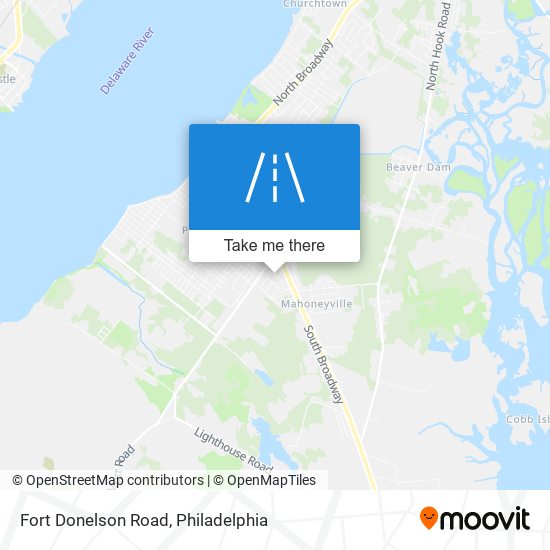 Fort Donelson Road map