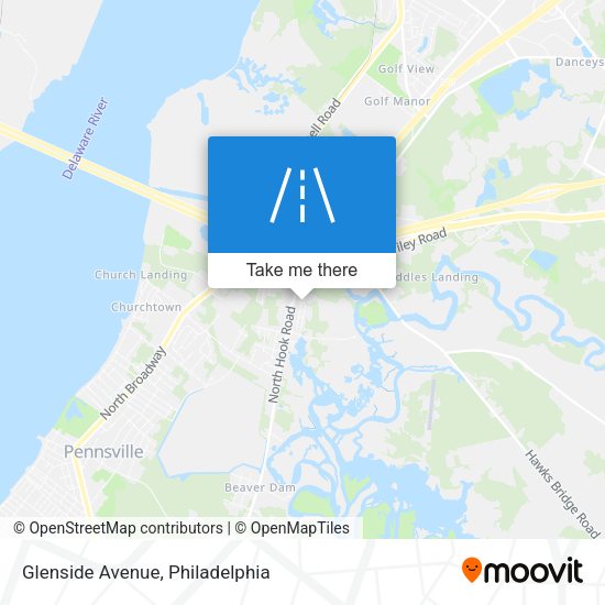 Glenside Avenue map