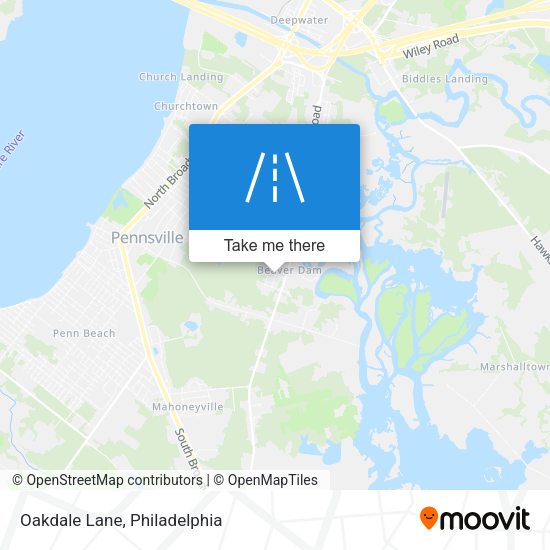 Mapa de Oakdale Lane