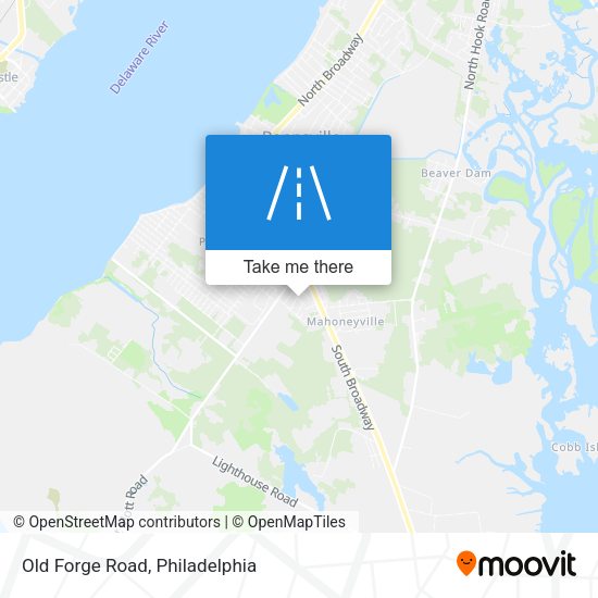 Old Forge Road map