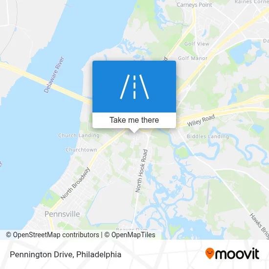 Pennington Drive map