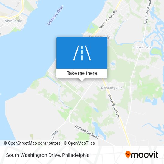 South Washington Drive map