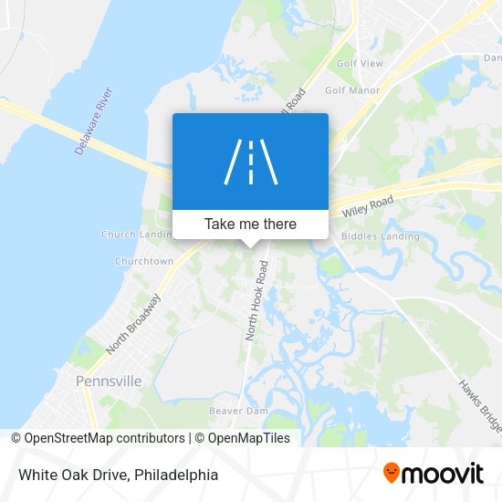 Mapa de White Oak Drive