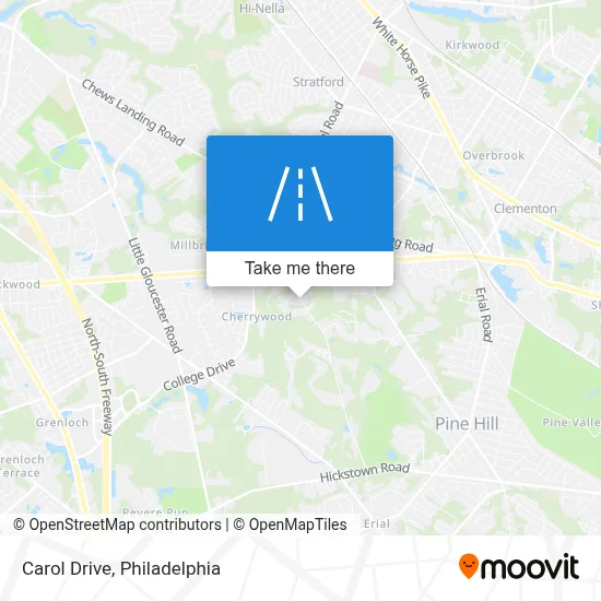 Carol Drive map