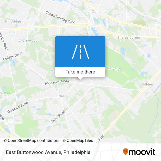 East Buttonwood Avenue map