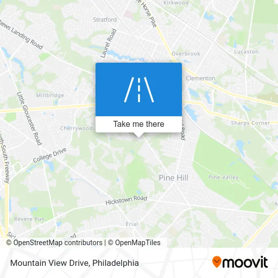 Mountain View Drive map