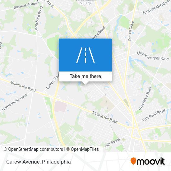 Mapa de Carew Avenue