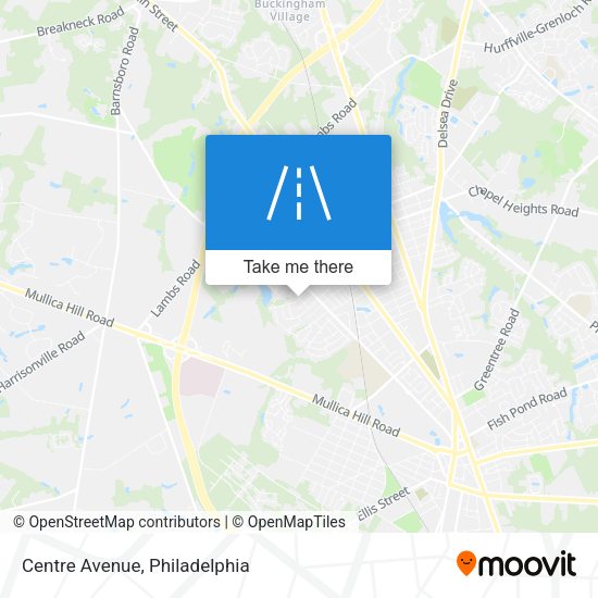 Mapa de Centre Avenue