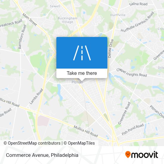 Mapa de Commerce Avenue