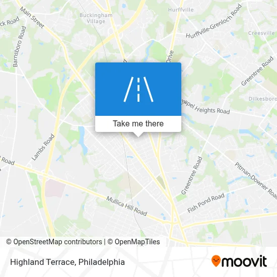 Highland Terrace map