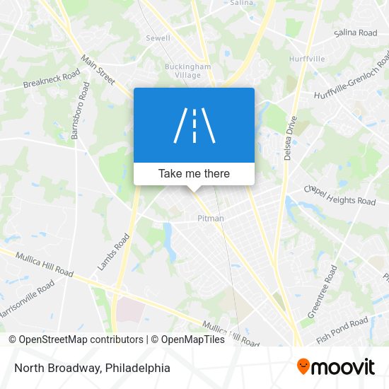 Mapa de North Broadway