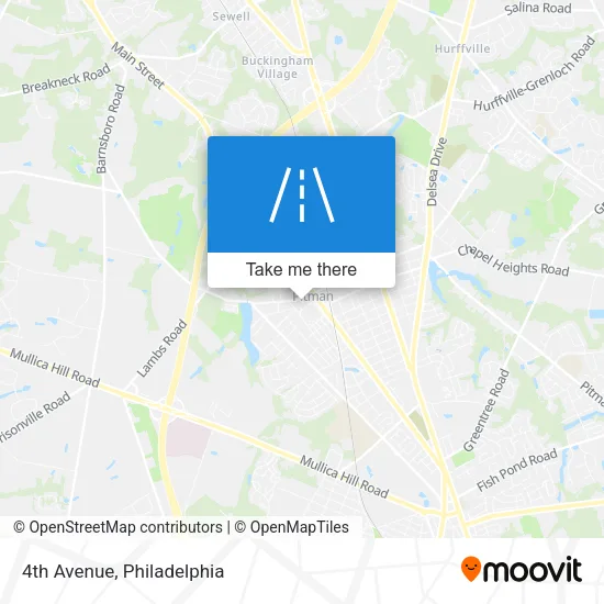 4th Avenue map