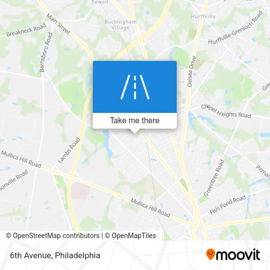 6th Avenue map