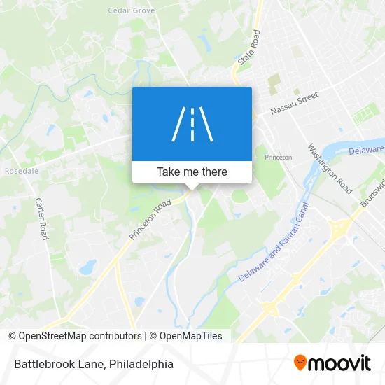 Battlebrook Lane map