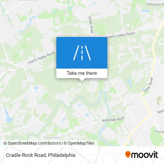 Cradle Rock Road map