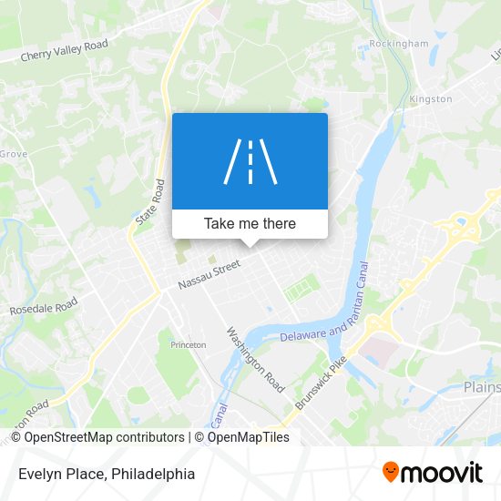 Mapa de Evelyn Place