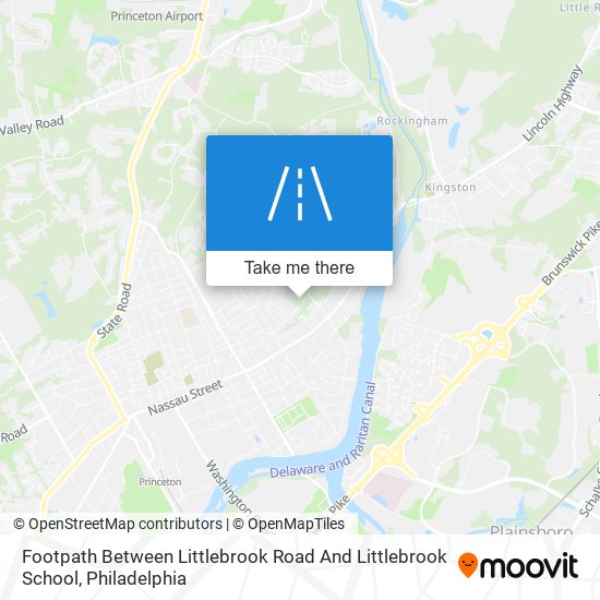Footpath Between Littlebrook Road And Littlebrook School map