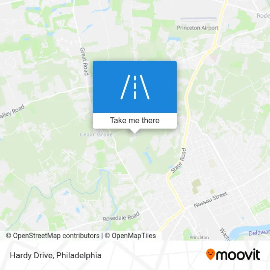 Hardy Drive map