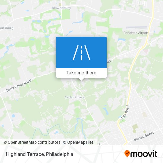 Highland Terrace map