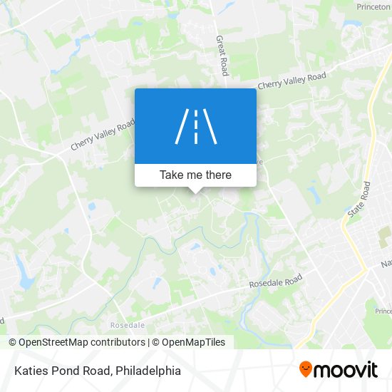 Katies Pond Road map