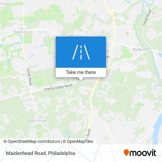 Maidenhead Road map