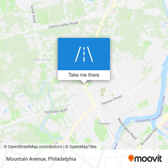 Mountain Avenue map
