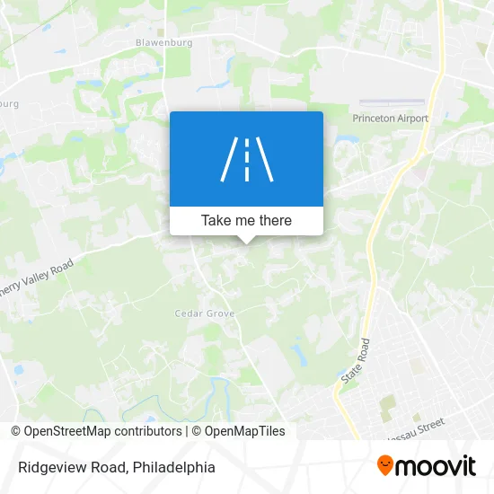Ridgeview Road map
