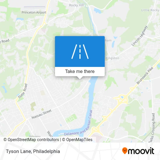 Tyson Lane map