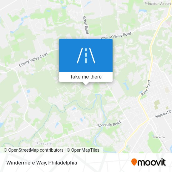 Windermere Way map