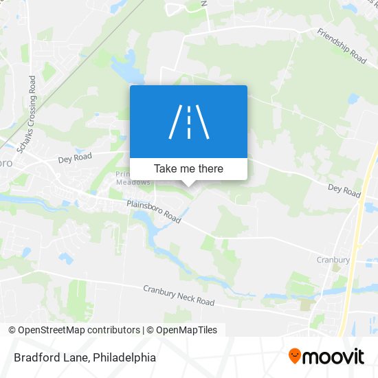 Bradford Lane map