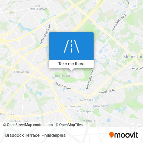 Mapa de Braddock Terrace
