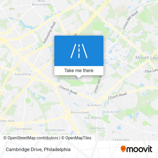 Cambridge Drive map