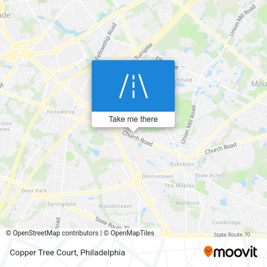 Copper Tree Court map