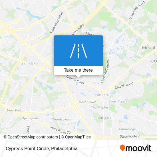 Cypress Point Circle map