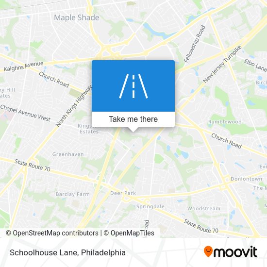 Mapa de Schoolhouse Lane