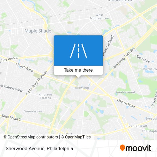 Sherwood Avenue map