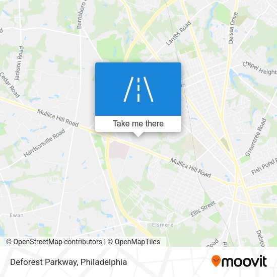 Mapa de Deforest Parkway