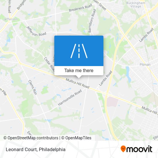 Mapa de Leonard Court