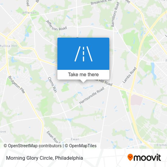 Morning Glory Circle map