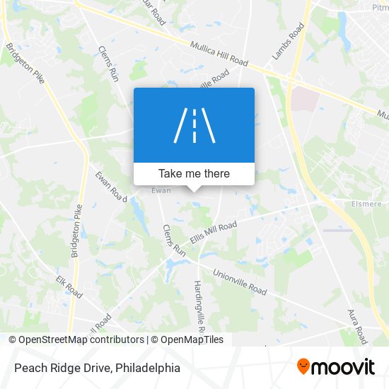 Peach Ridge Drive map