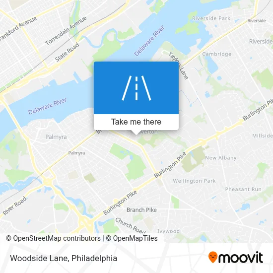 Woodside Lane map