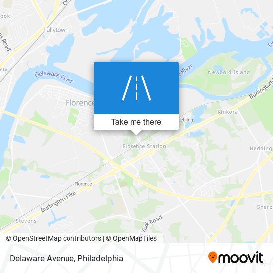 Mapa de Delaware Avenue