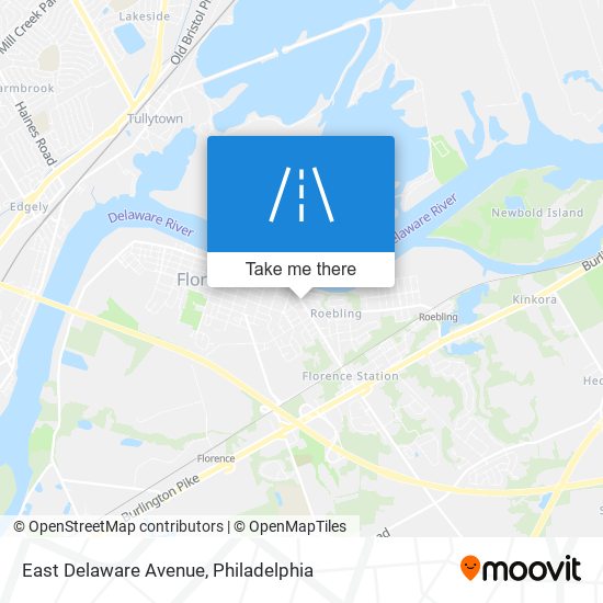 East Delaware Avenue map