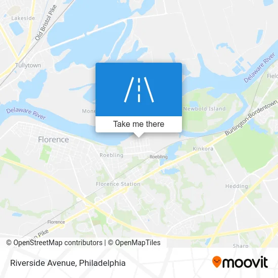 Riverside Avenue map